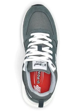 Sneakers da lavoro grigio in pelle U. Power Jackie Gry