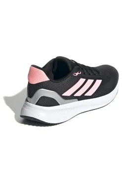 Sneakers da running nere con dettagli rosa in mesh Adidas Runfalcon 5 J