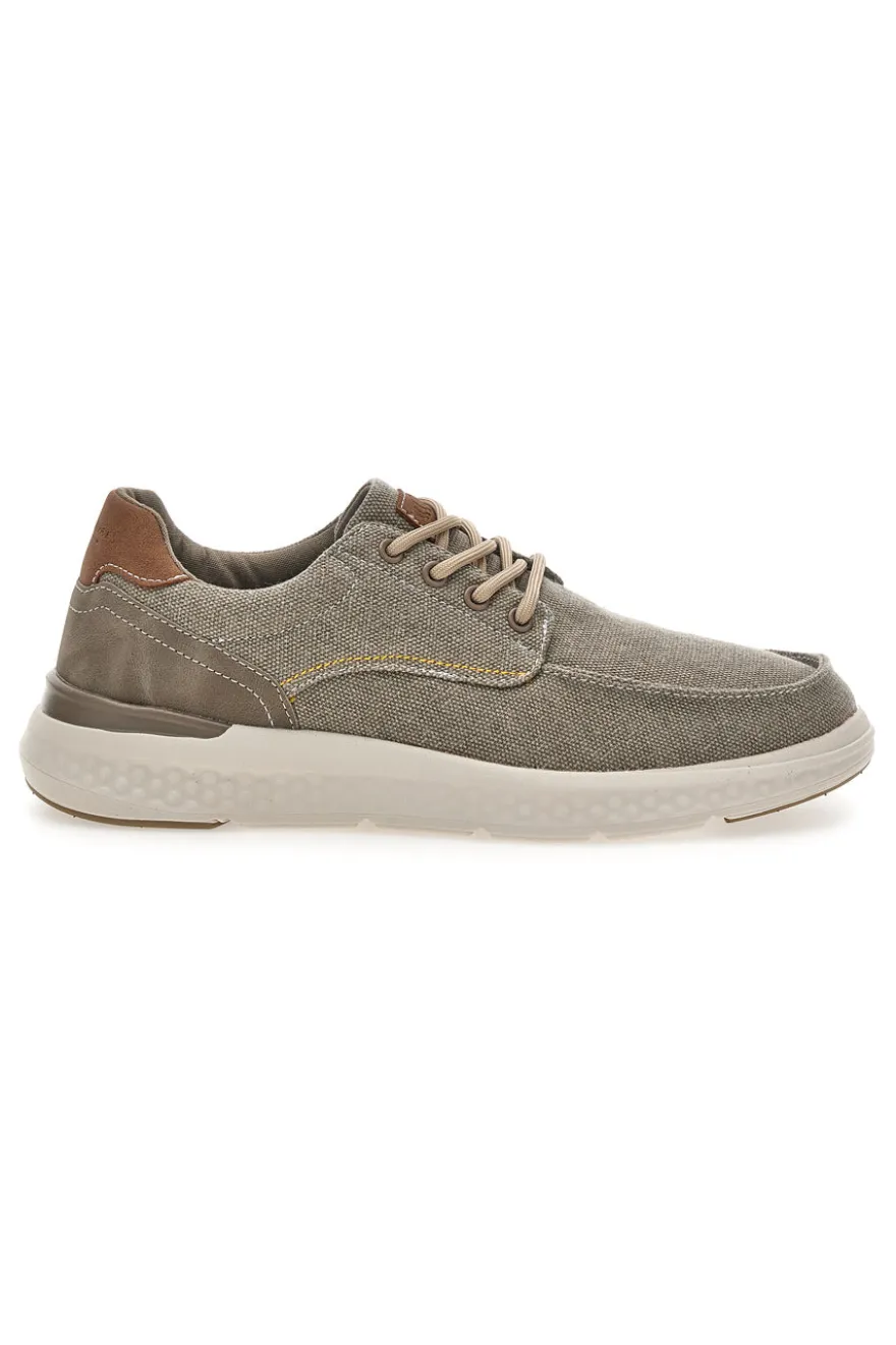 Sneakers da uomo beige in tessuto Sevenoaks YH25096