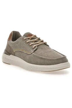 Sneakers da uomo beige in tessuto Sevenoaks YH25096