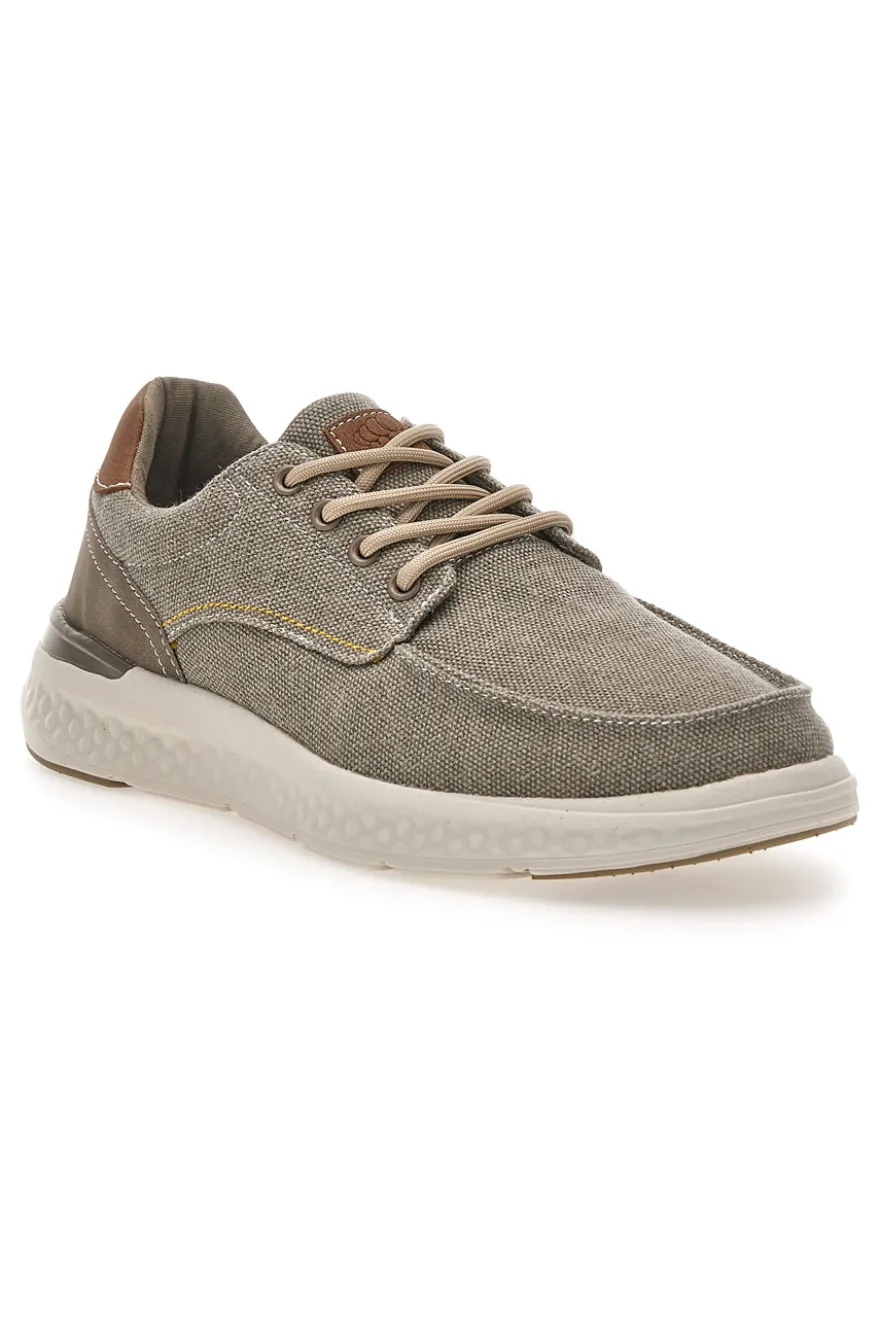 Sneakers da uomo beige in tessuto Sevenoaks YH25096