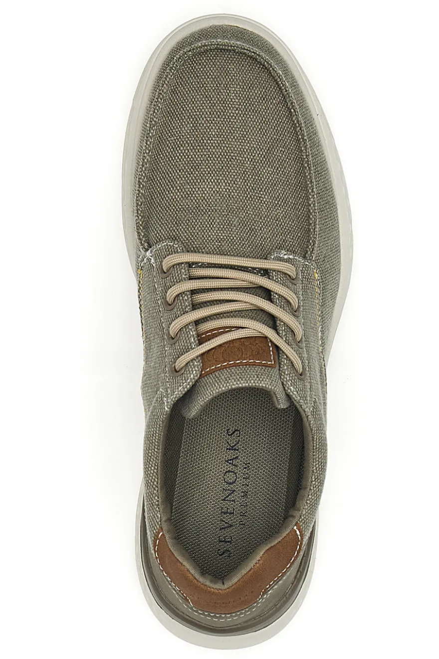Sneakers da uomo beige in tessuto Sevenoaks YH25096