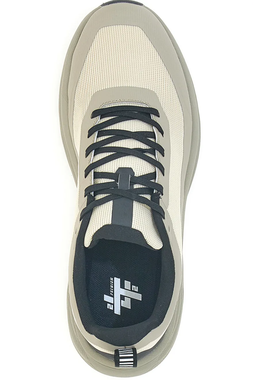 Sneakers da uomo beige stringate 2T2L YH25253
