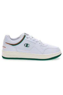Sneakers da uomo bianche con dettagli verdi Champion RD18 Low