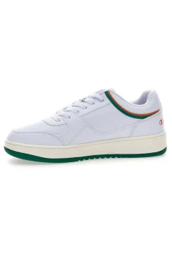 Sneakers da uomo bianche con dettagli verdi Champion RD18 Low