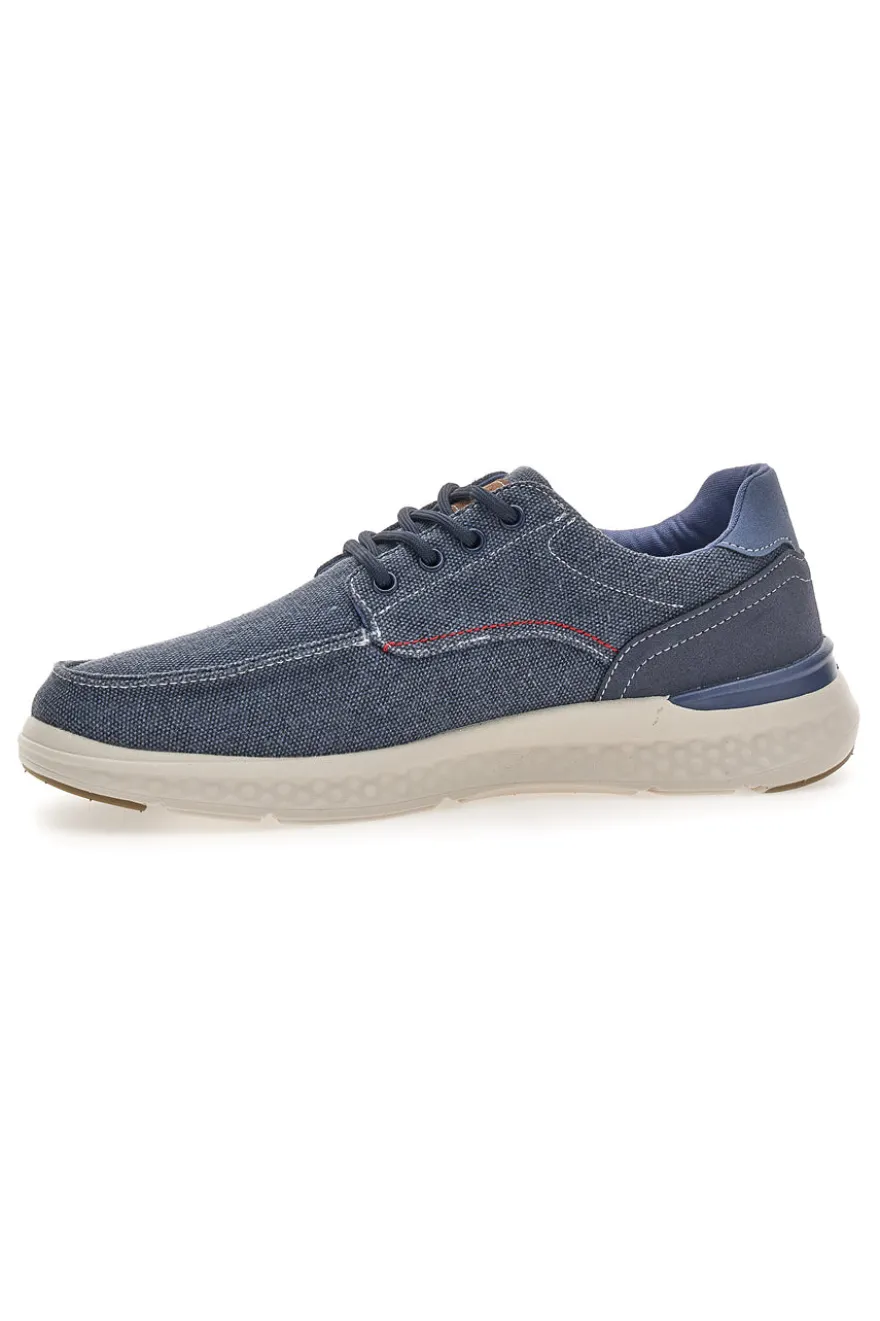 Sneakers da uomo blu in tessuto Sevenoaks YH25096