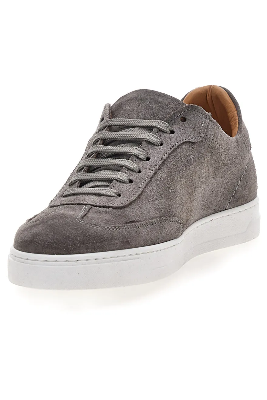 Sneakers da uomo grigio in pelle Ptr 3001