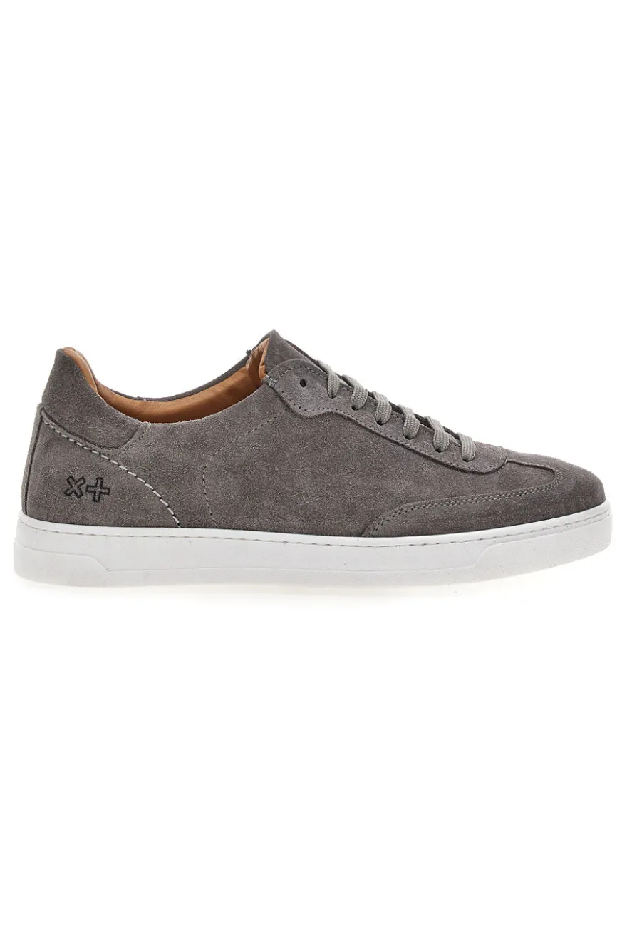 Sneakers da uomo grigio in pelle Ptr 3001