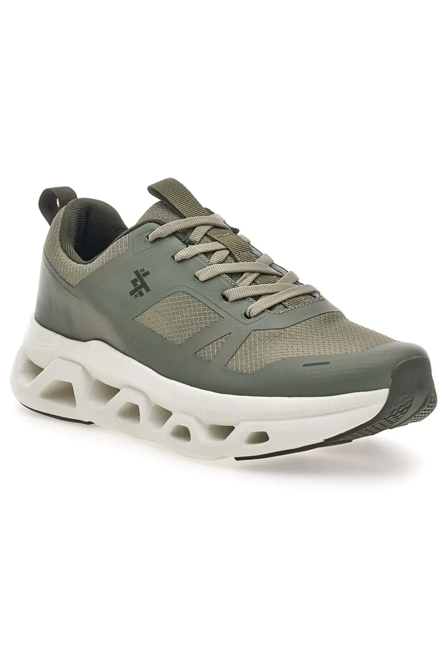 Sneakers da uomo verde stringate 2T2L YH25230