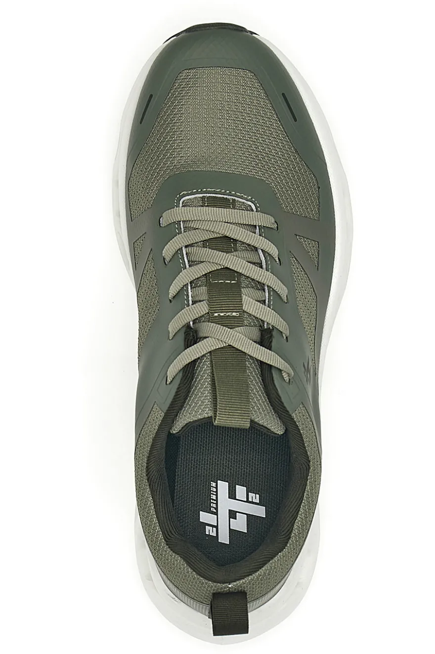 Sneakers da uomo verde stringate 2T2L YH25230
