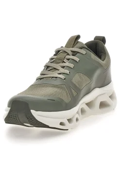 Sneakers da uomo verde stringate 2T2L YH25230