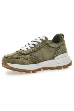 Sneakers Effetto Jeans Verdi FREDDY FY7604