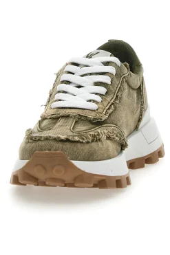 Sneakers Effetto Jeans Verdi FREDDY FY7604