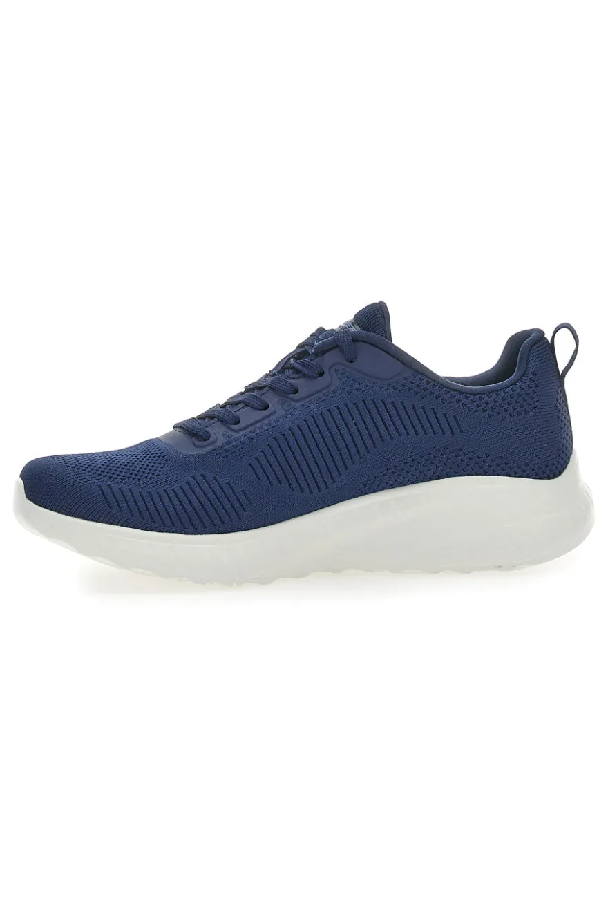 Sneakers Fitness Skechers Bob Squad Chaos-Face Off Blu