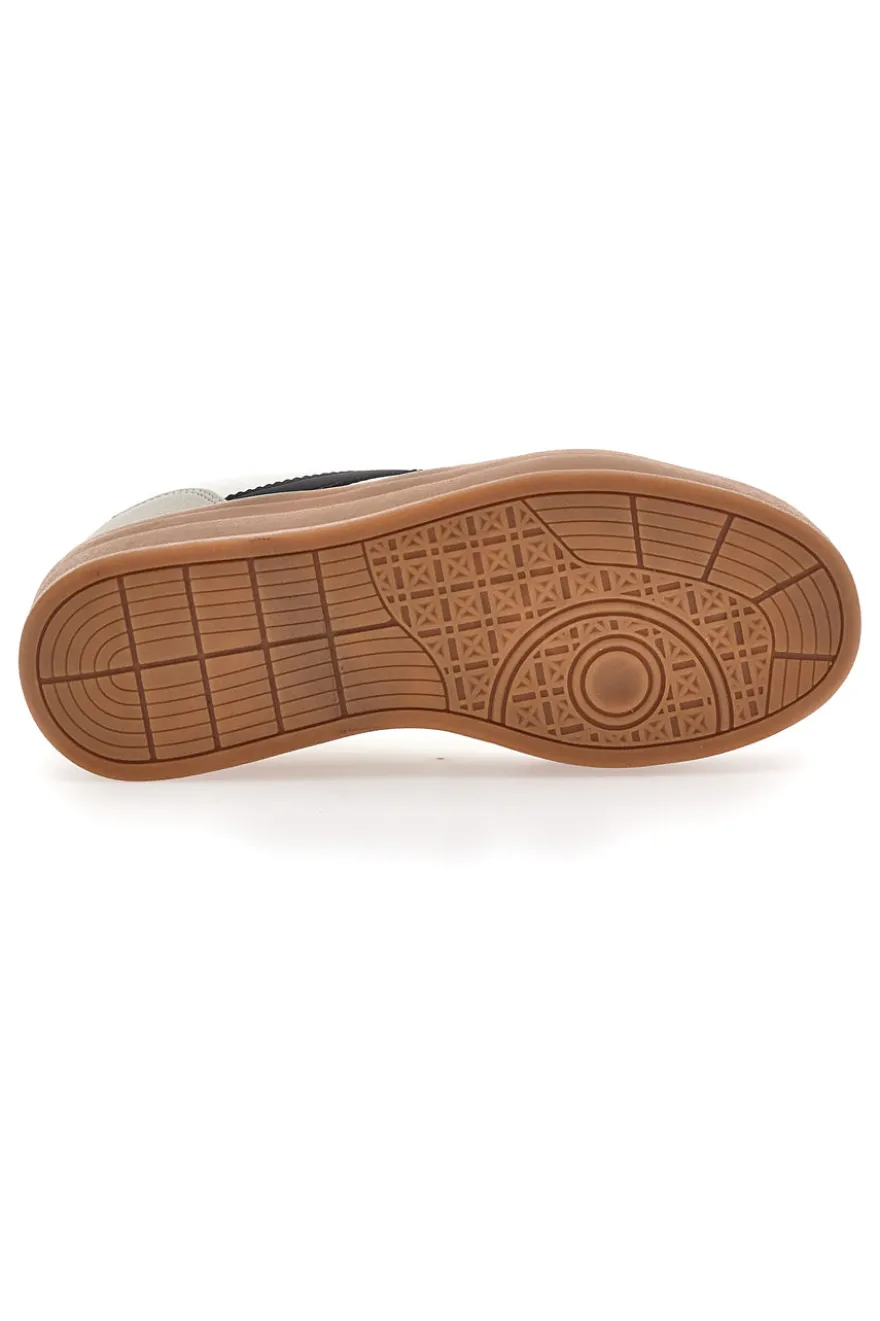 Sneakers Flatform Bianche con Dettagli Nerti Cafè Cost BKTZ3003