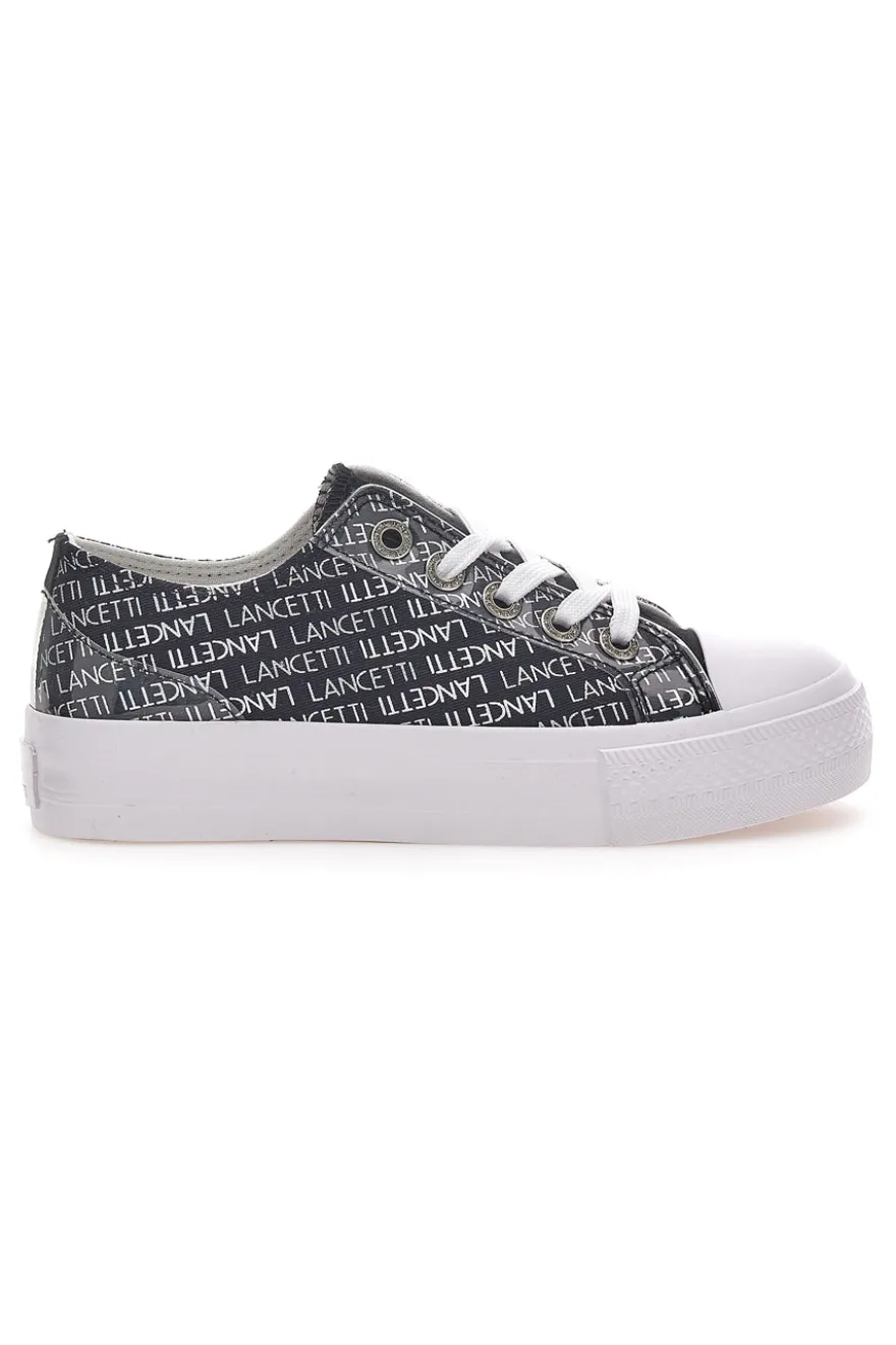 Sneakers Flatform Lancetti 122 Nero