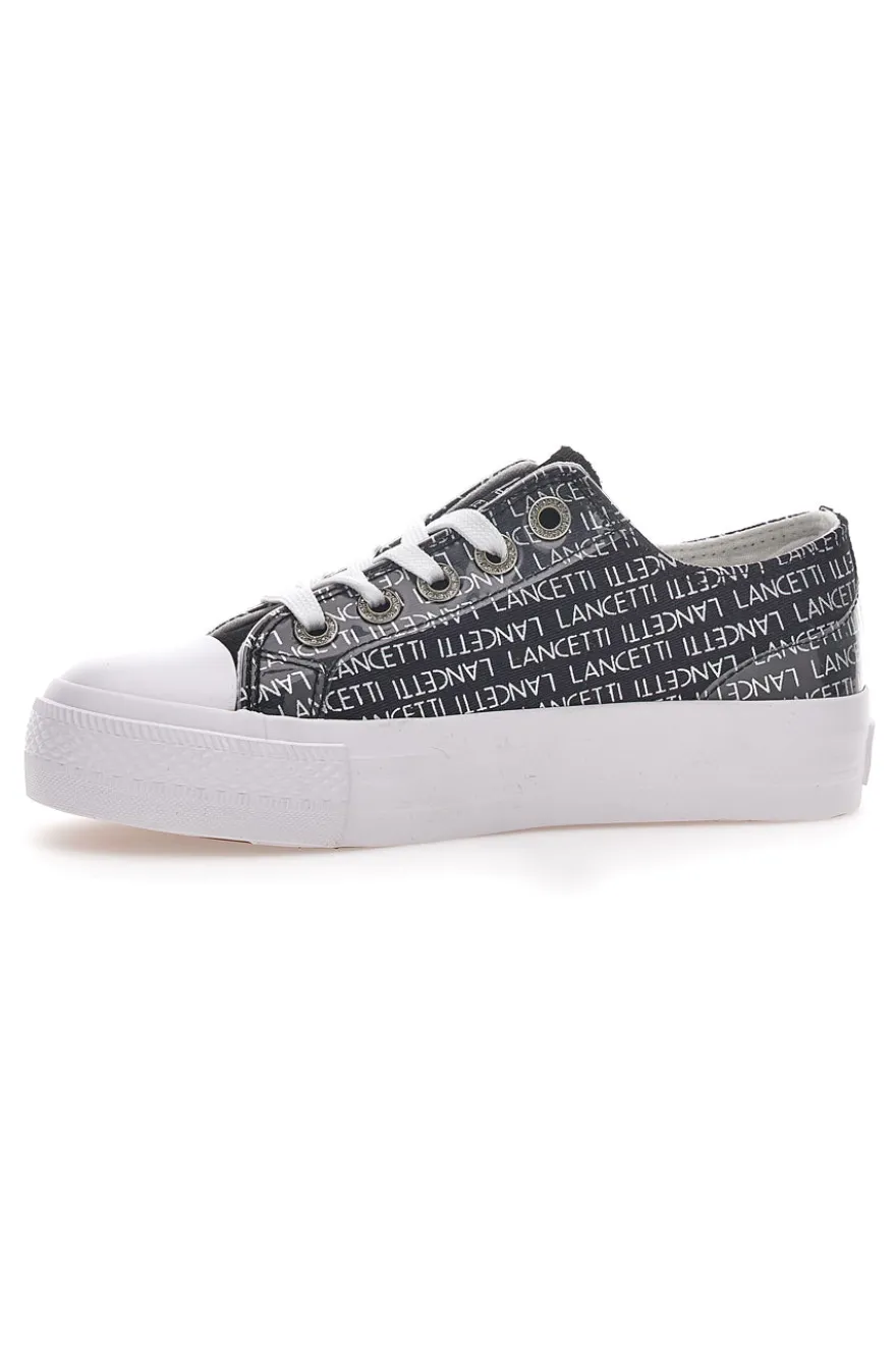 Sneakers Flatform Lancetti 122 Nero