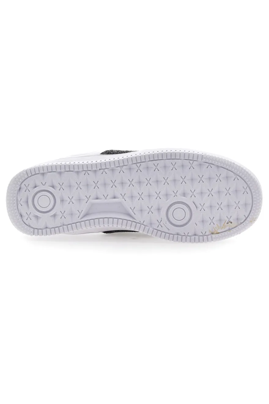 Sneakers Flatform Soprani Jimmy Glitter Bianche