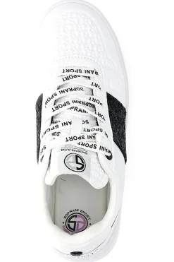 Sneakers Flatform Soprani Jimmy Glitter Bianche
