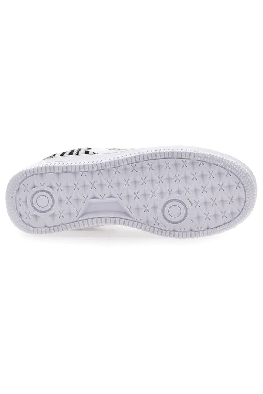 Sneakers Flatform Soprani Alex Bianche Animalier