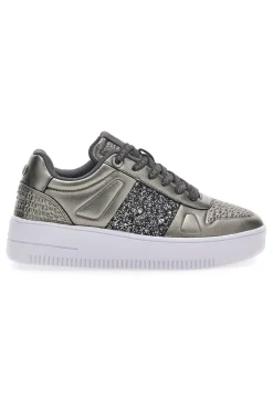 Sneakers Flatform Soprani Jimmy Glitter Piombo