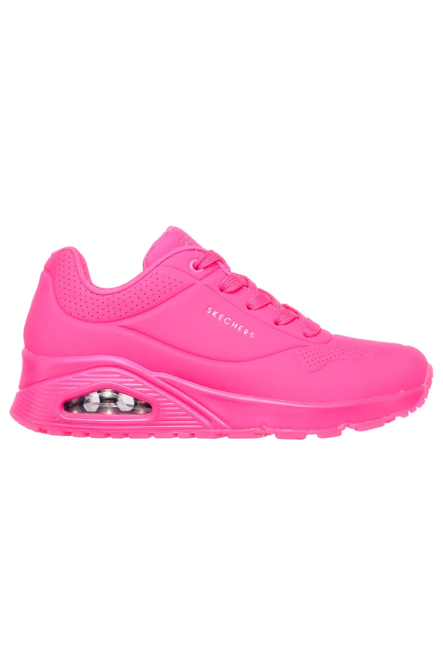 Sneakers Fuxia con Air-Cooled Memory Foam Skech-Air Skechers Uno - Night Shades