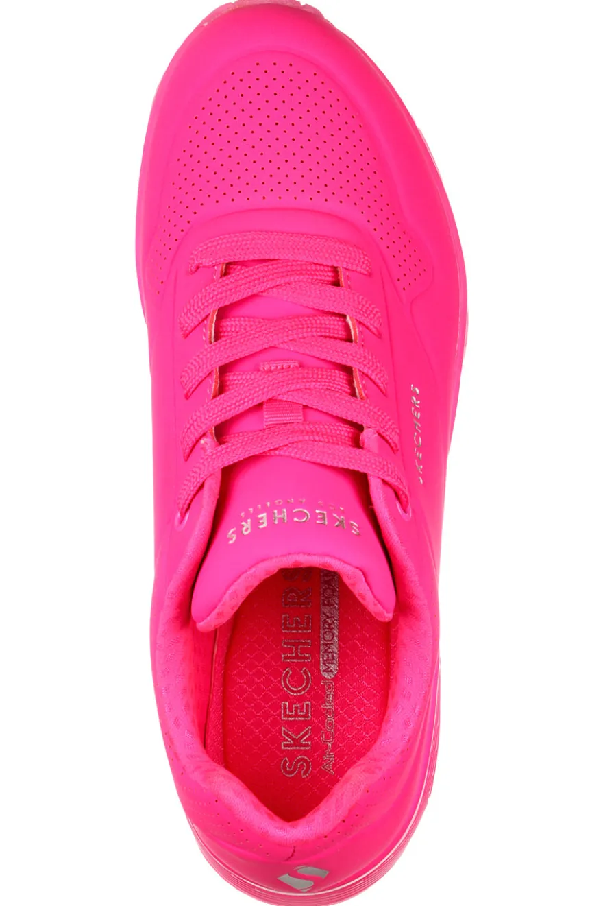 Sneakers Fuxia con Air-Cooled Memory Foam Skech-Air Skechers Uno - Night Shades