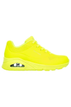 Sneakers Gialle con Air-Cooled Memory Foam Skech-Air Skechers Uno - Night Shades