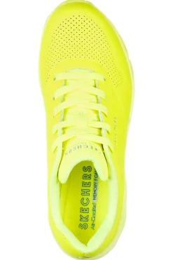 Sneakers Gialle con Air-Cooled Memory Foam Skech-Air Skechers Uno - Night Shades