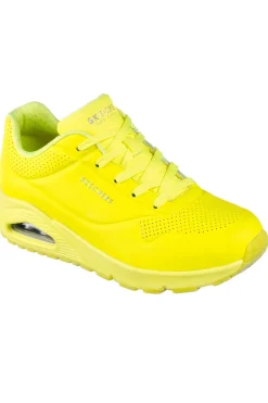 Sneakers Gialle con Air-Cooled Memory Foam Skech-Air Skechers Uno - Night Shades