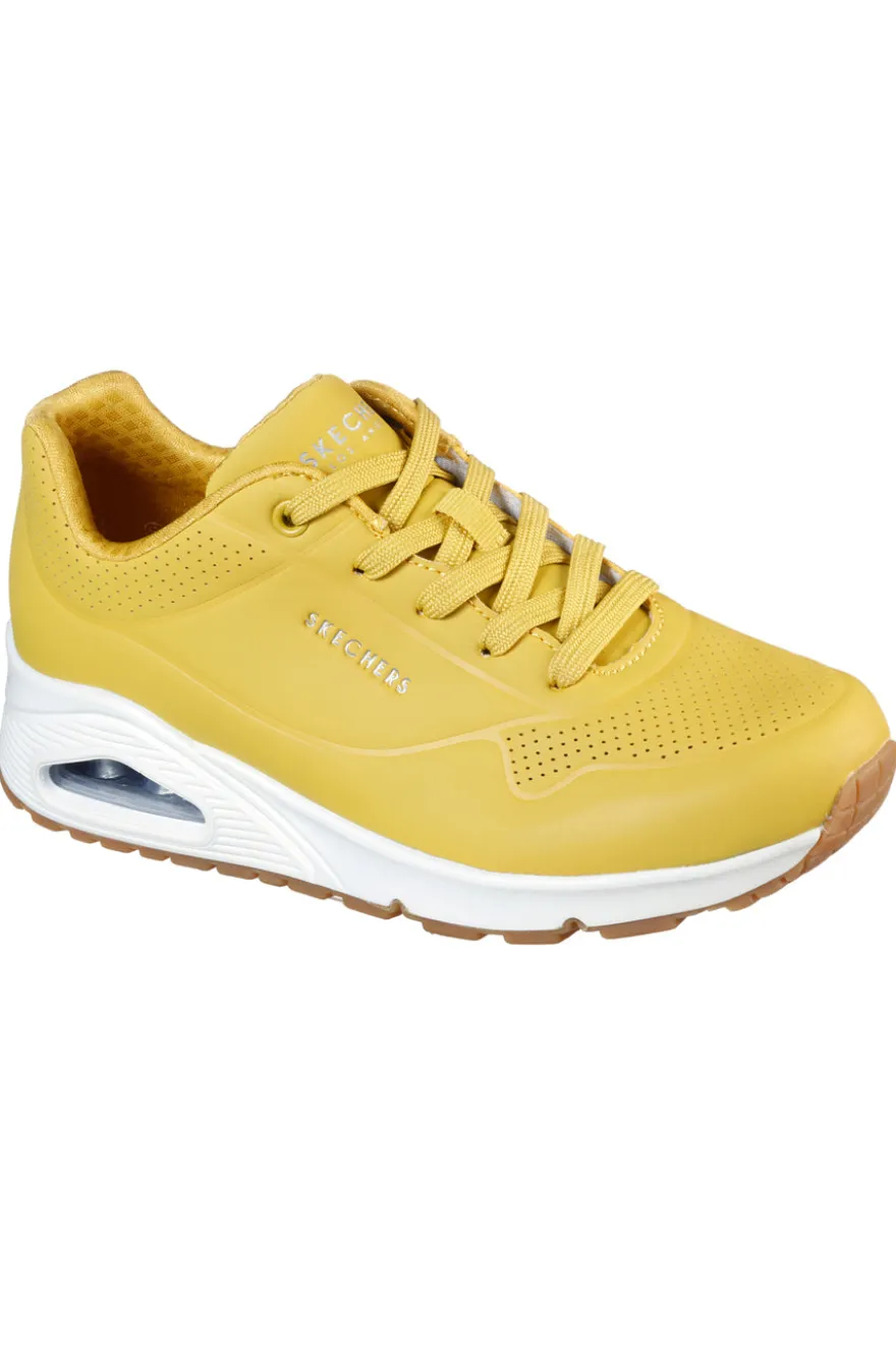 Sneakers Gialle da Donna Skechers Uno-Stand on Air