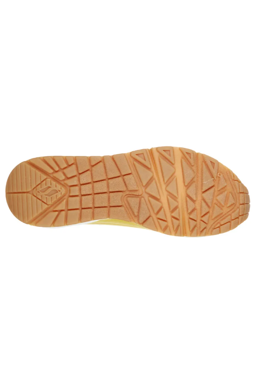 Sneakers Gialle da Donna Skechers Uno-Stand on Air