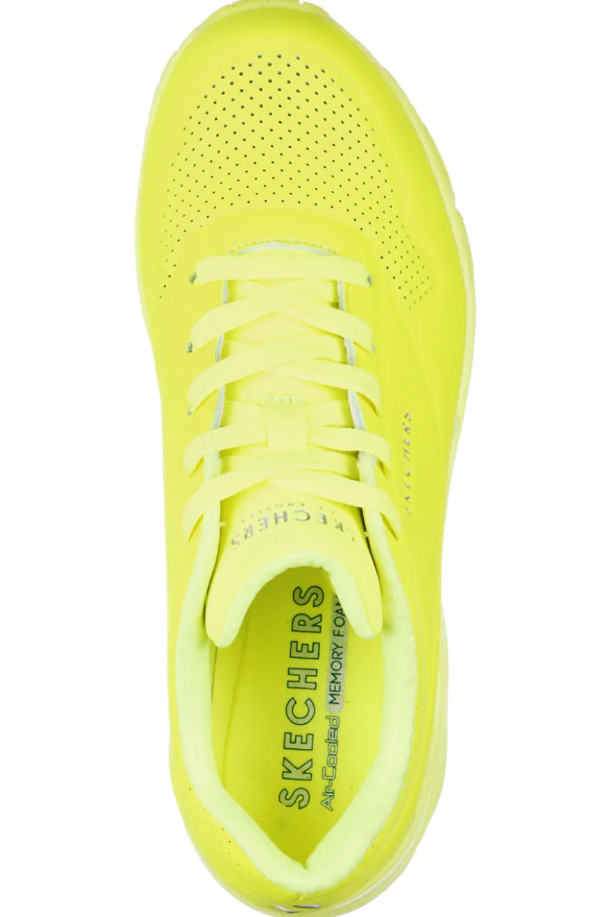 Sneakers Gialle da Donna Skechers Uno-Night Shades