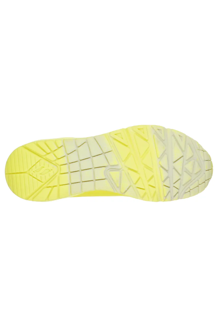 Sneakers Gialle da Donna Skechers Uno-Night Shades