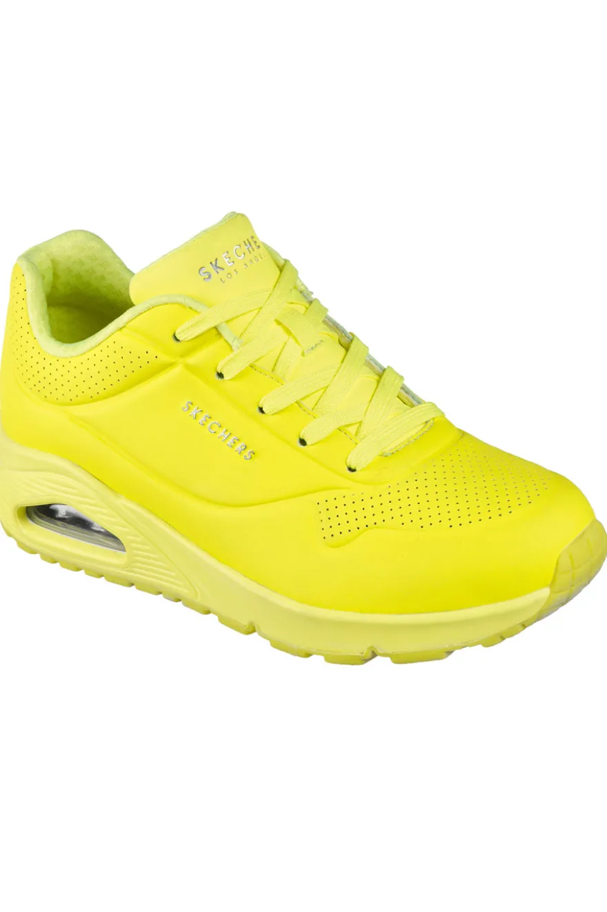 Sneakers Gialle da Donna Skechers Uno-Night Shades