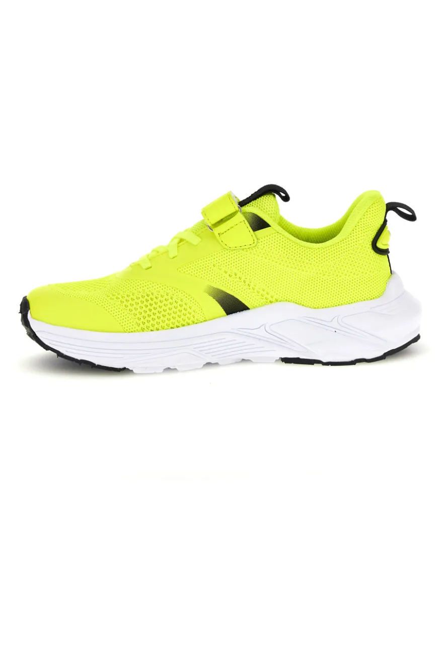 Sneakers Gialle fluo con chiusura a strappo in tessuto traspirante Diadora Snipe 4 Jr