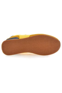Sneakers gialle in tessuto con dettagli scamosciati Gas OMY MIX