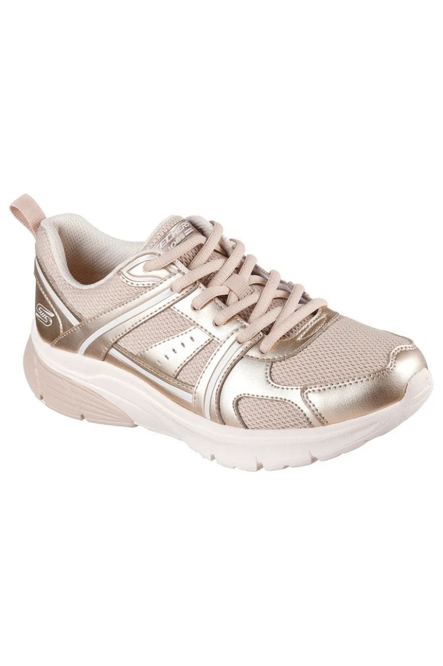 Sneakers gold con inserti in mesh Skechers Bobs Vamos