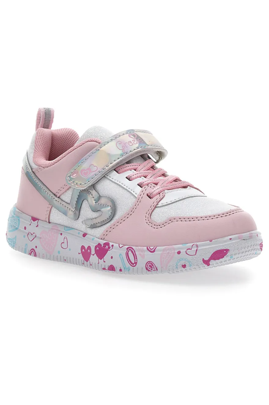 Sneakers Grazie 2280 Bianche e Rosa