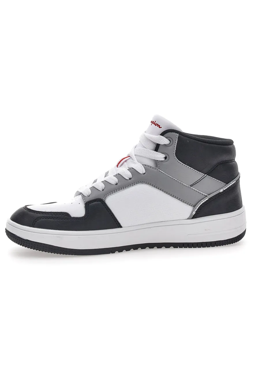 Sneakers Grigie Alte con Lacci Champion Rebound 2.0 Mid
