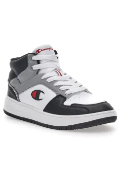 Sneakers Grigie Alte con Lacci Champion Rebound 2.0 Mid