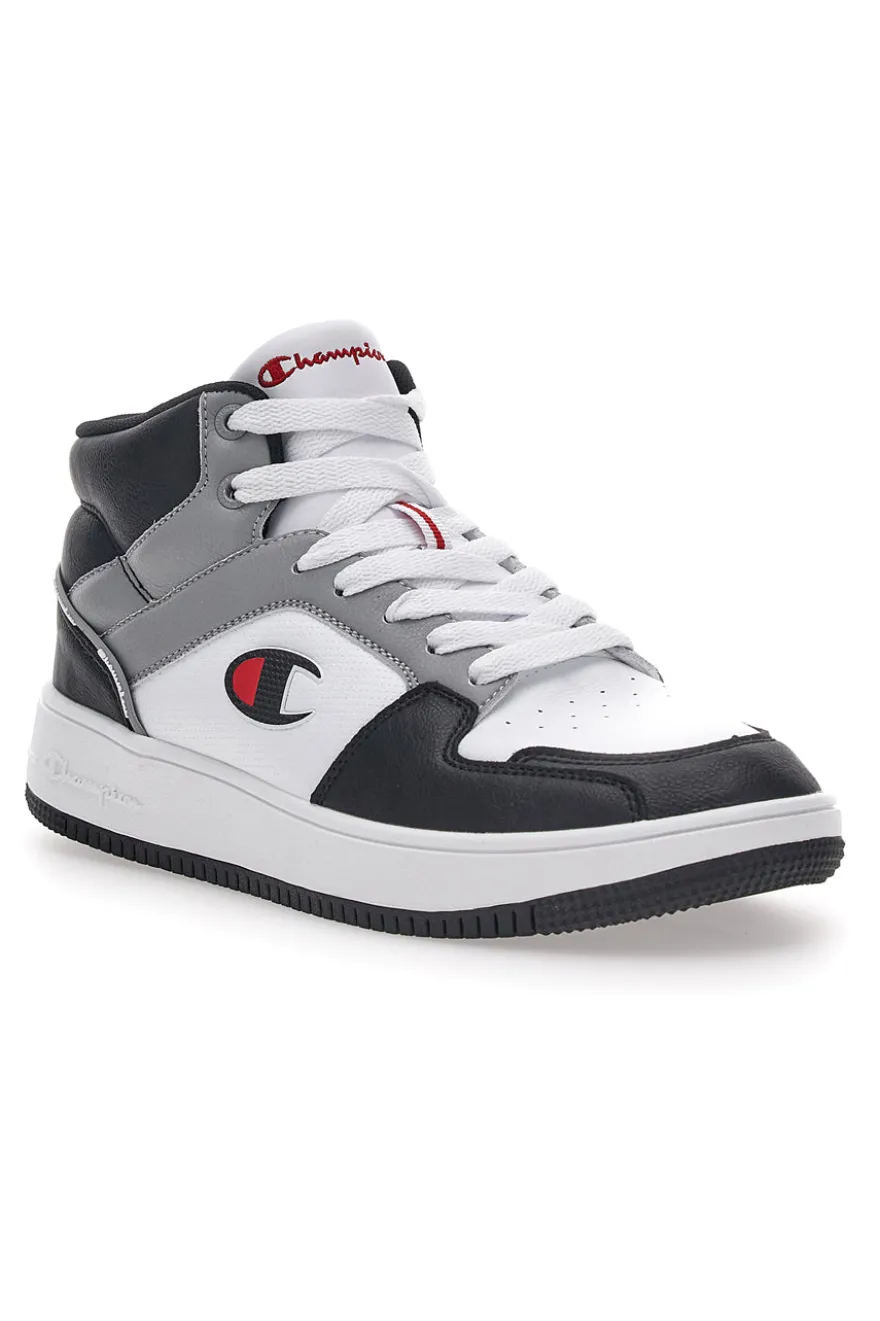 Sneakers Grigie Alte con Lacci Champion Rebound 2.0 Mid