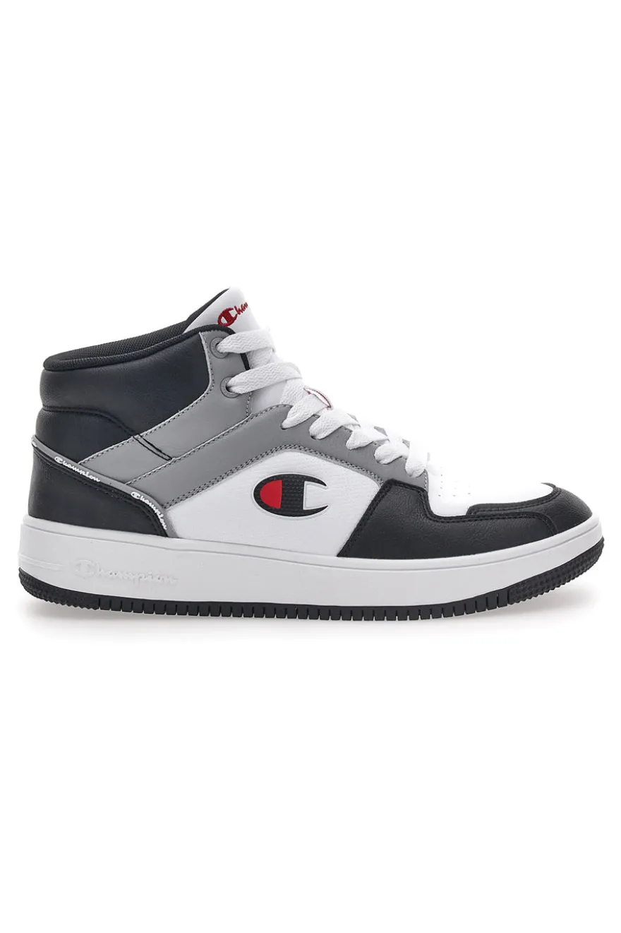 Sneakers Grigie Alte con Lacci Champion Rebound 2.0 Mid