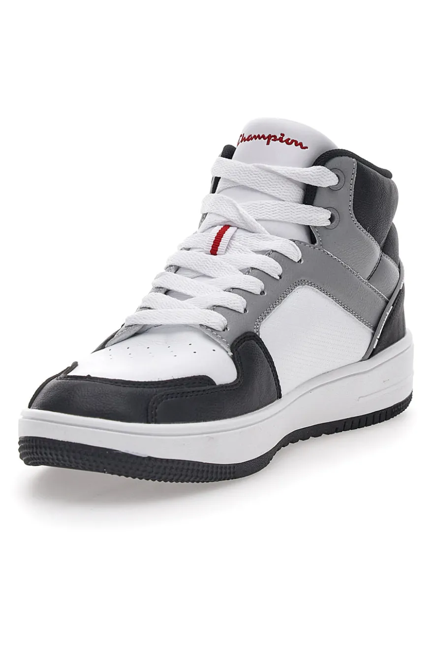 Sneakers Grigie Alte con Lacci Champion Rebound 2.0 Mid