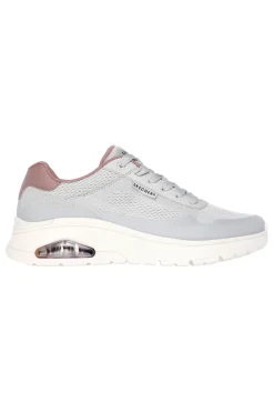 Sneakers Grigie Con Bolla ad Aria Skechers Uno Flex Spring On Air