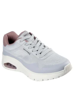 Sneakers Grigie Con Bolla ad Aria Skechers Uno Flex Spring On Air