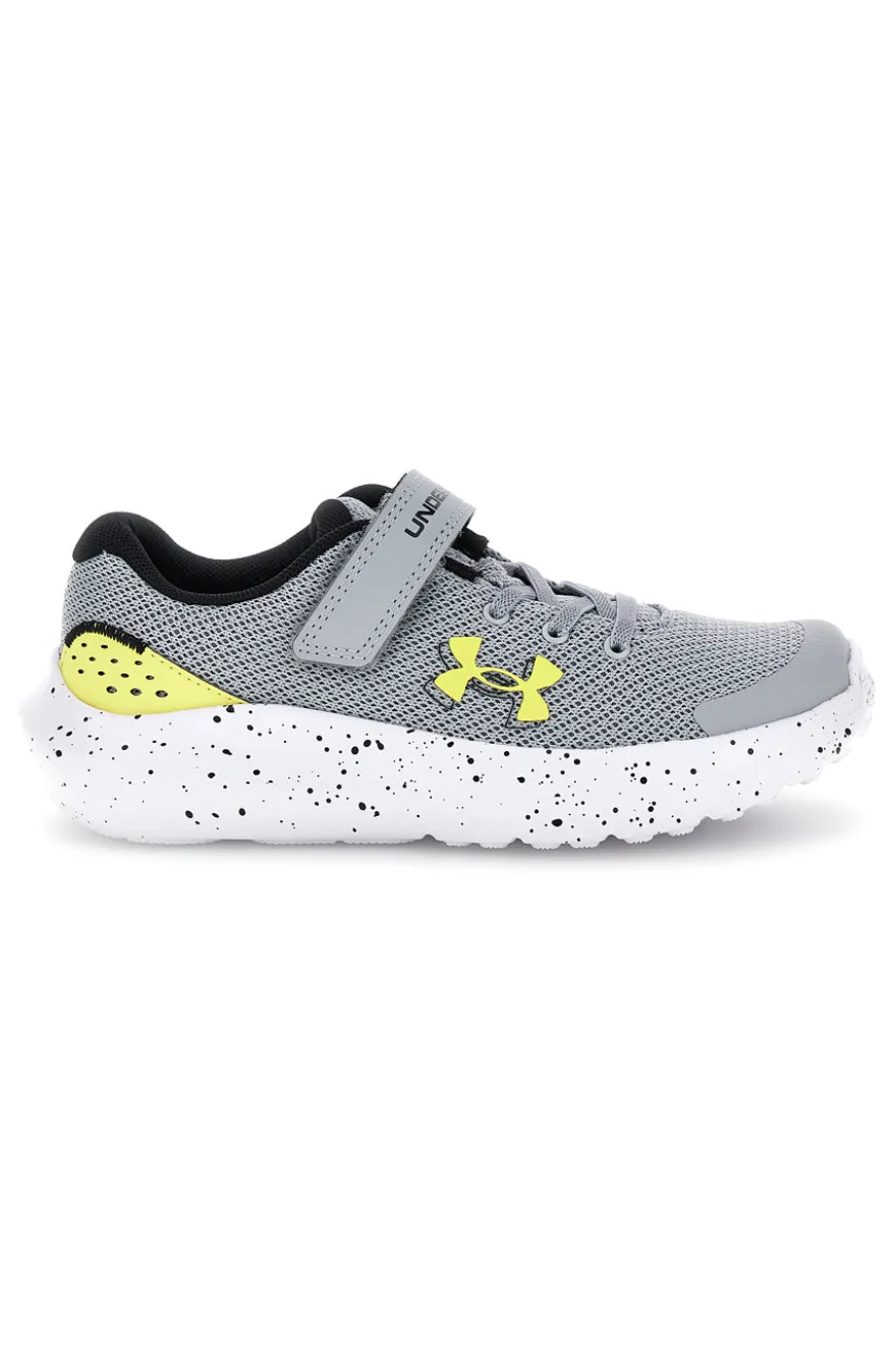 Sneakers grigie con chiusura a strappo Under armour BGS SURGE 4