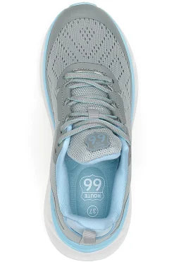 Sneakers grigie con dettagli azzurri ROUTE 66 RO51038D