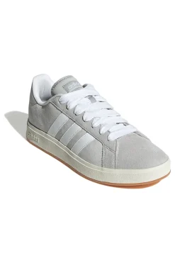 Sneakers grigie con dettagli bianchi stile retrò Adidas Grand Court Base 00s
