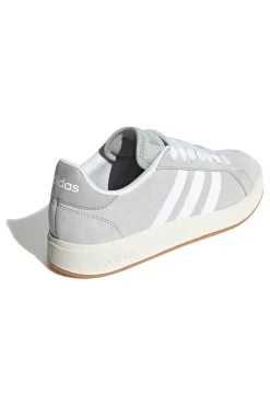 Sneakers grigie con dettagli bianchi stile retrò Adidas Grand Court Base 00s
